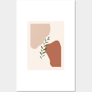 Abstract minimalist Illustration Poster Pastel Tones Decorative Posters and Art